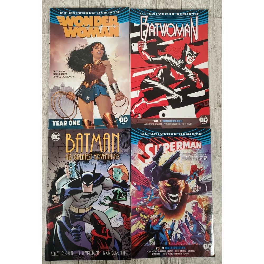 Batwoman Wonder Woman Batman Superman DC Universe Rebirth Comics Lot of 4 NEW